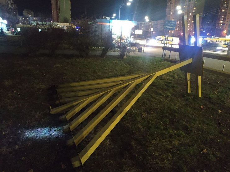 Ханукия, Киев, вандалы, Ханука, Троещина