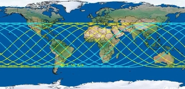 место падения китайской ракеты