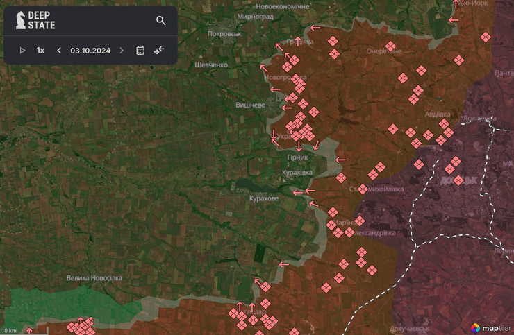 Карта боевых действий