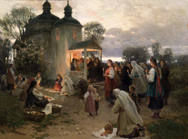 великдень пасха пимоненко