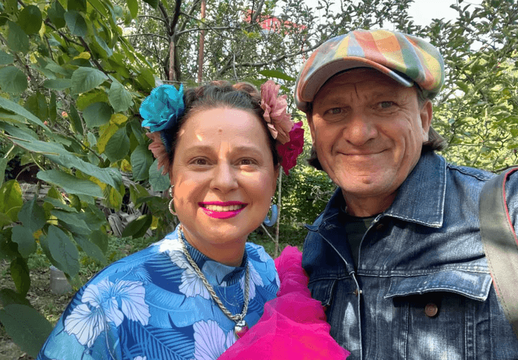 Віталіна Біблів з чоловіком