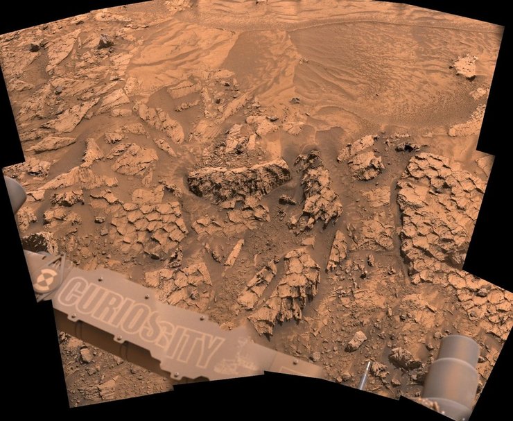 Марс Curiosity камені каміння луска