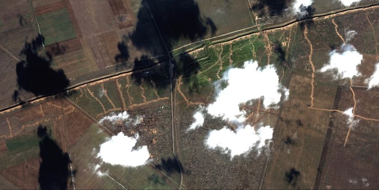 Крим, окупація, півострів, знімок, супутниковий знімок, зміцнення, окопи, контрнаступ зсу