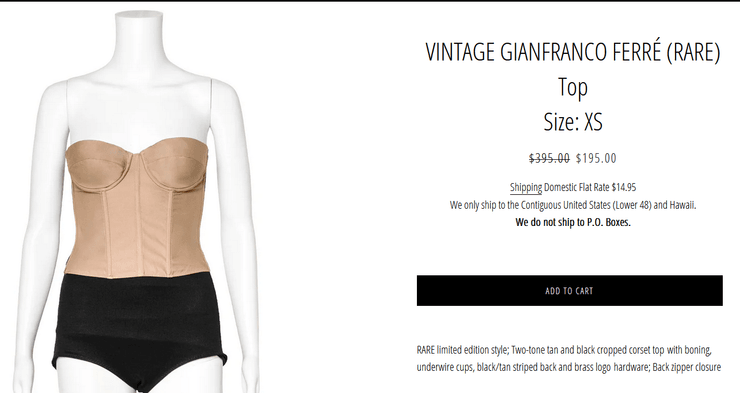 бюстье от Gianfranco Ferre