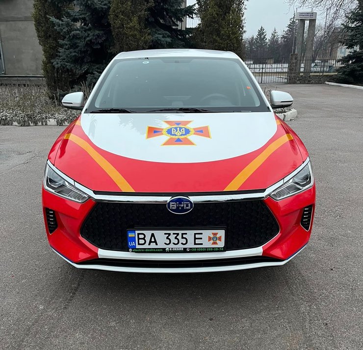 BYD E2, Электромобиль ГСЧС, авто ГСЧС, оперативно-спасательная служба, электромобиль BYD