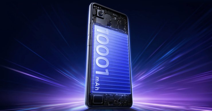 Концепт-арт смартфон realme P4 Power с новой батареей