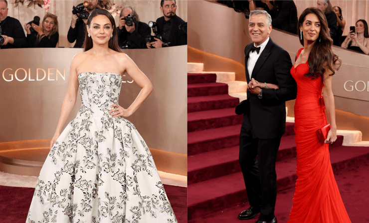 Міла Куніс та подружжя Клуні