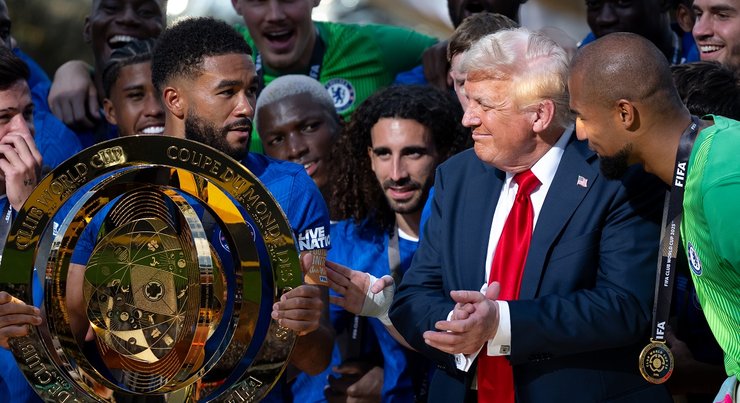 трамп челси футбол