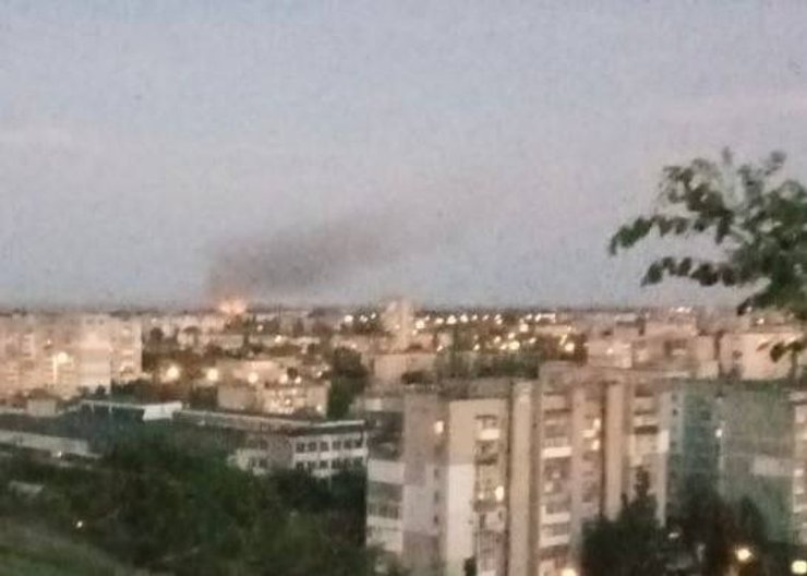 Пожар в Бердянске