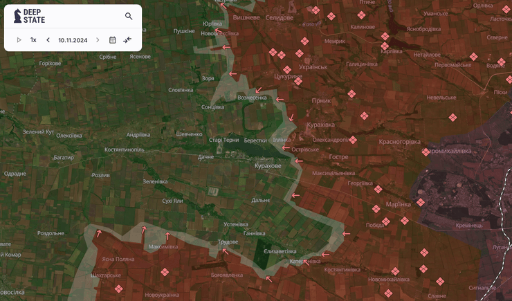 Курахово на карте, ситуация Курахово, Курахово положение, Курахово