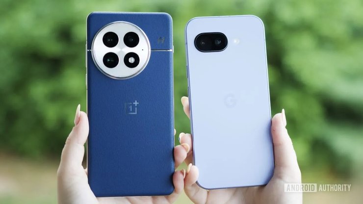 Смартфоны OnePlus 13 и Google Pixel 9a