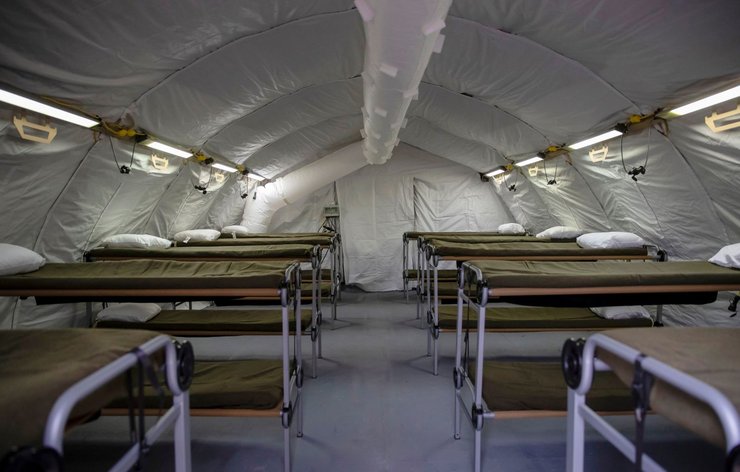 США, Украина, палаточный городок