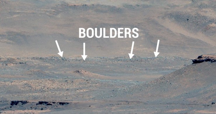 валуны, Красная планета, поверхность, фото