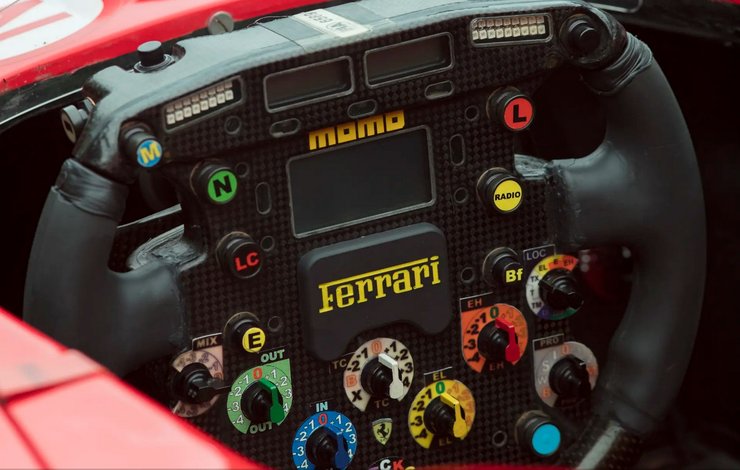 руль феррари, Ferrari F2001, болид Ferrari, Ferrari F2001