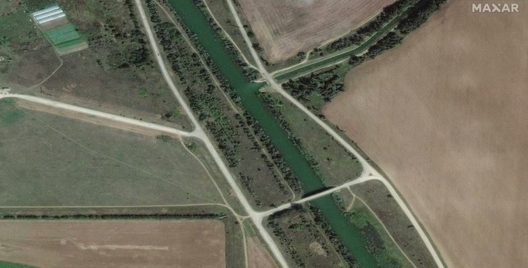 Крим, окупація, півострів, знімок, супутниковий знімок, зміцнення, окопи, контрнаступ зсу