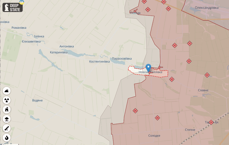 Новомихайловка на карте