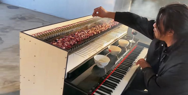 стартап, незвичайні винаходи, винахідник, мангал, піаніно