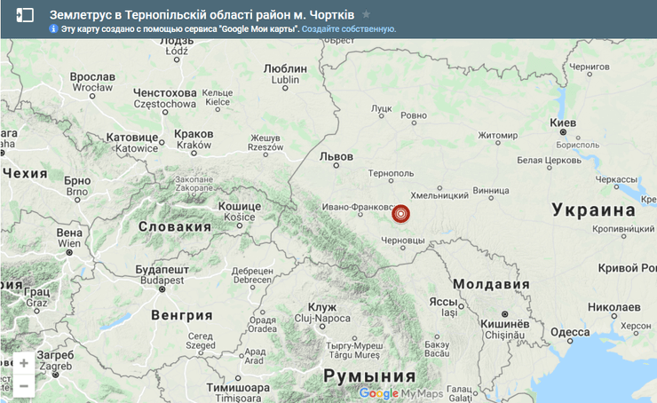 карта, землетрясение