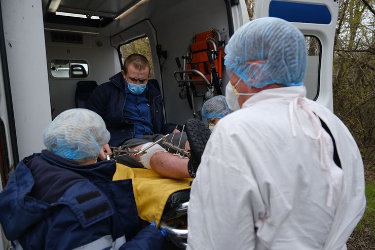 Обмен пленными, 16 апреля, Донецкая область