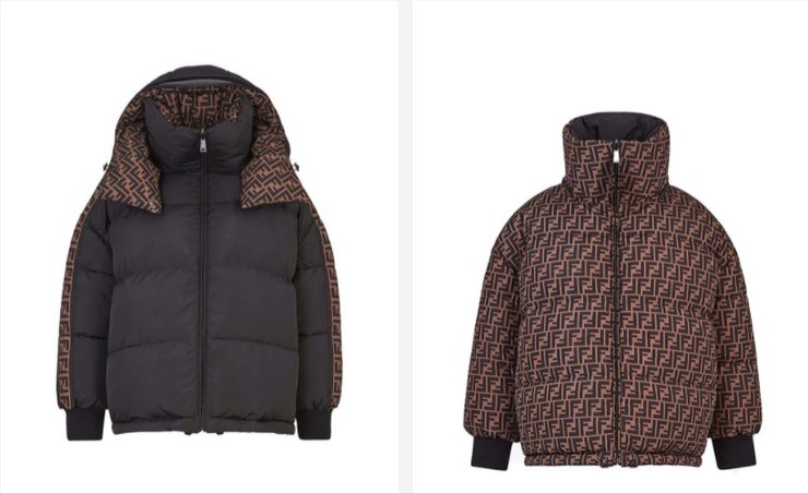 Fendi, двусторонний пуховик, тренды зимы 2021-22 фото
