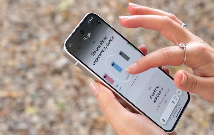 Круг поиска на Android 15