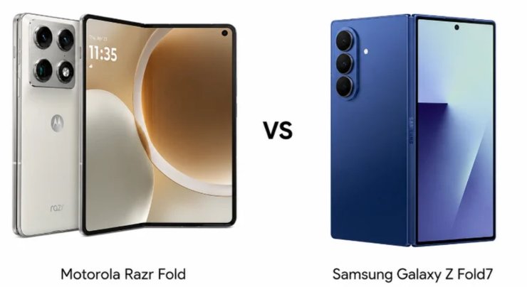 Сравнение Motorola Razr Fold и Samsung Galaxy Z Fold7