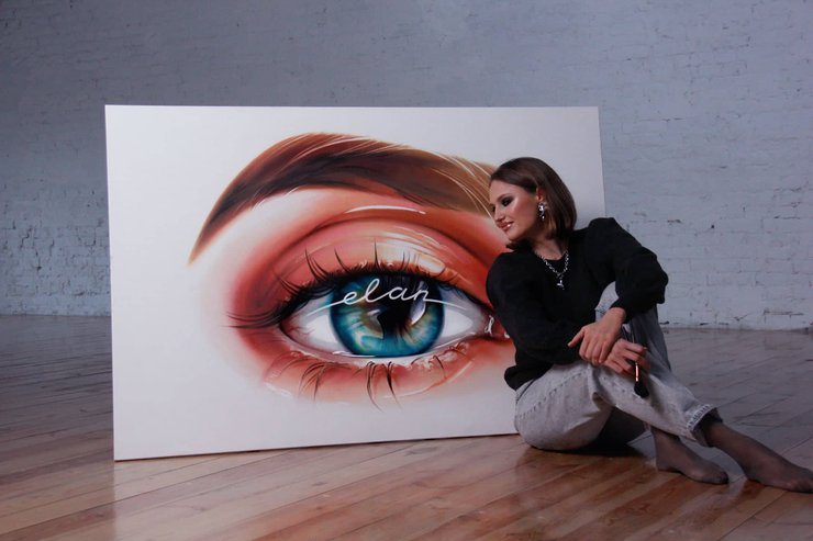 Рекорд Украины, картина, макияж, косметика,