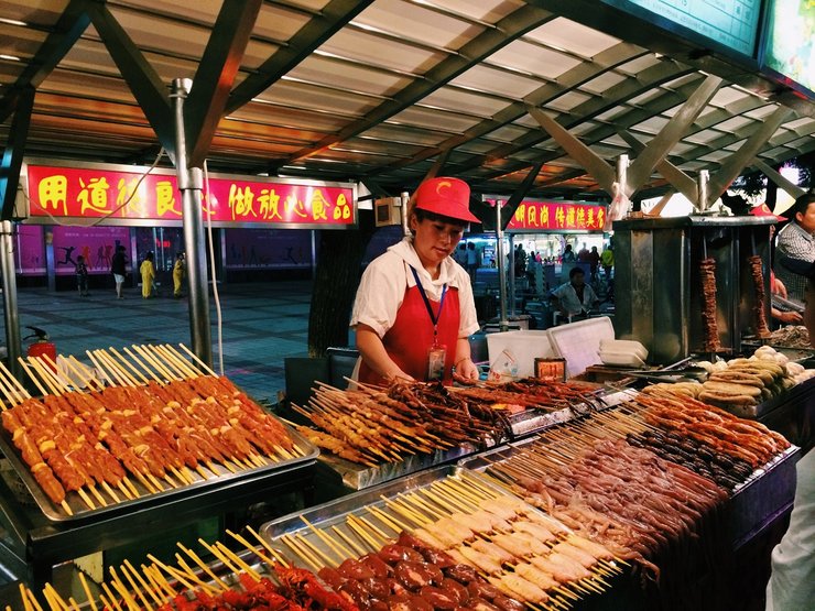 китай уличная еда