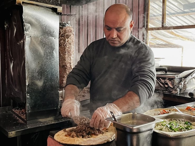 Мусульманський ринок, сирійці в Києві, шаурма в Києві, фалафель в Києві, халяльна їжа київ