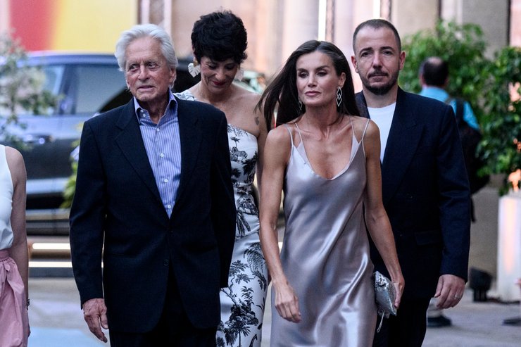 Королева Летиция и Майкл Дуглас