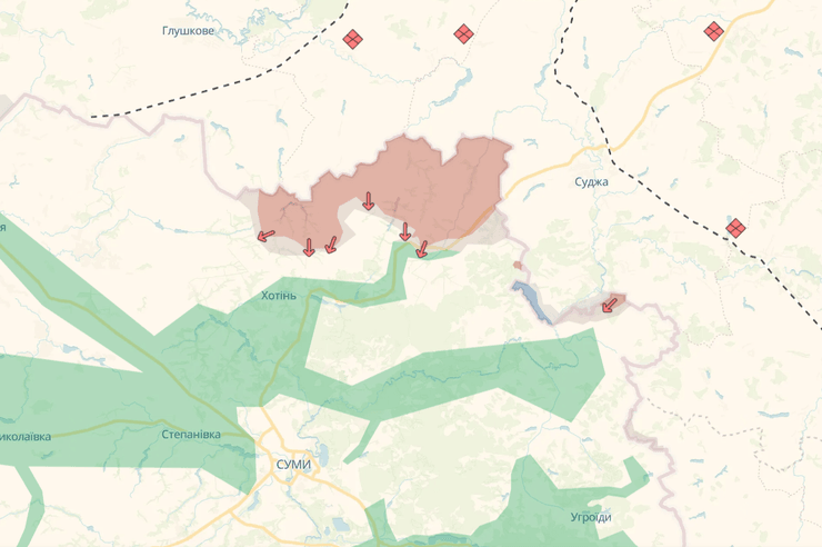 Сумское направление 10 июня
