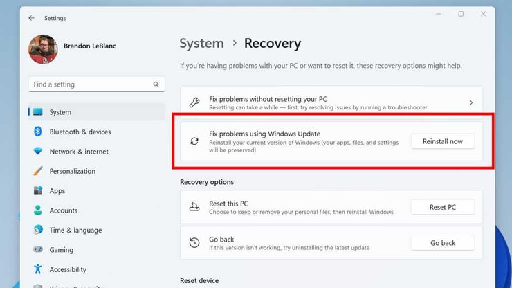 восстановление windows, исправить windows, переустановить windows