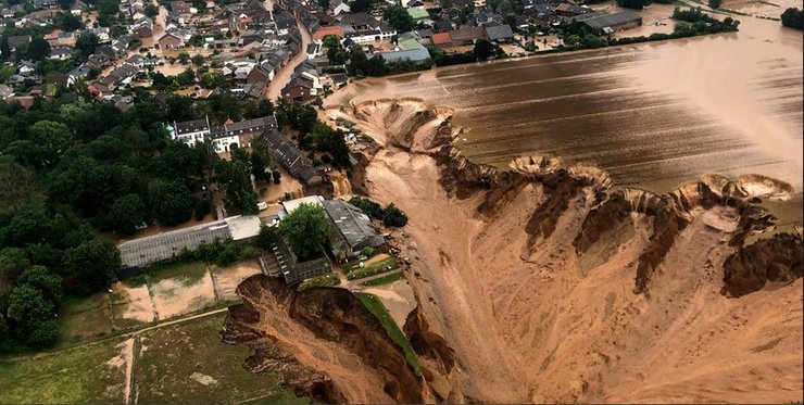 Повінь, руйнація, Європа