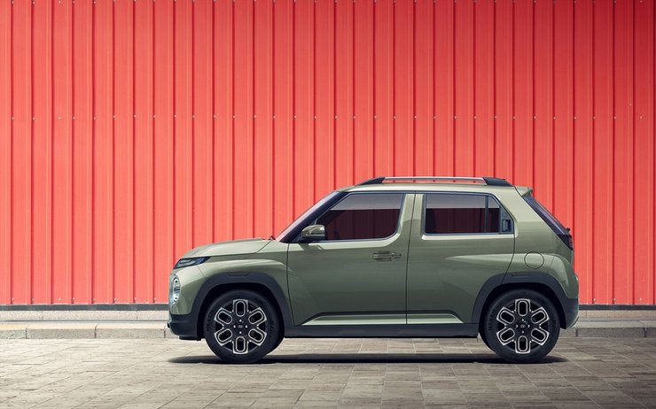 нового Hyundai Casper, новый компактный кроссовер, вид сбоку