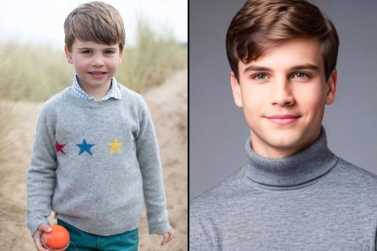 принцесса шарлотта, принц уильям, принц луи