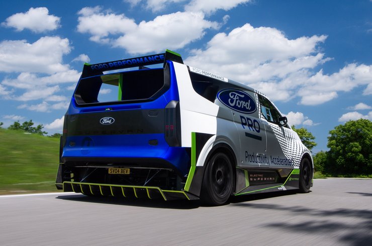 Ford Pro Electric SuperVan, Ford Transit SuperVan, Ford Transit, новый Ford Transit, тюнинг Ford Transit, Ford E-Transit