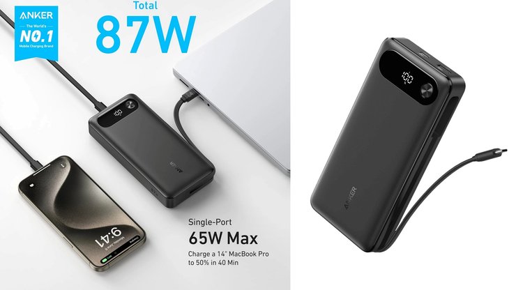 Anker PowerCore 20000 mAh 87W PD повербанк характеристики