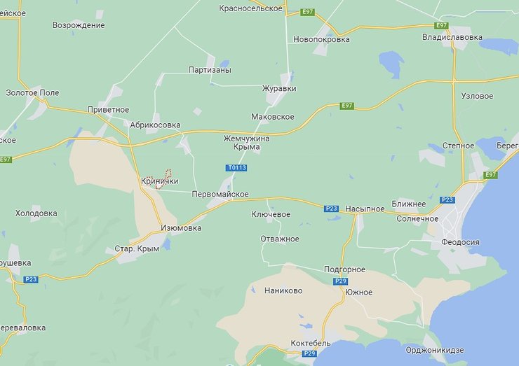 Село Кринички на карте, фото