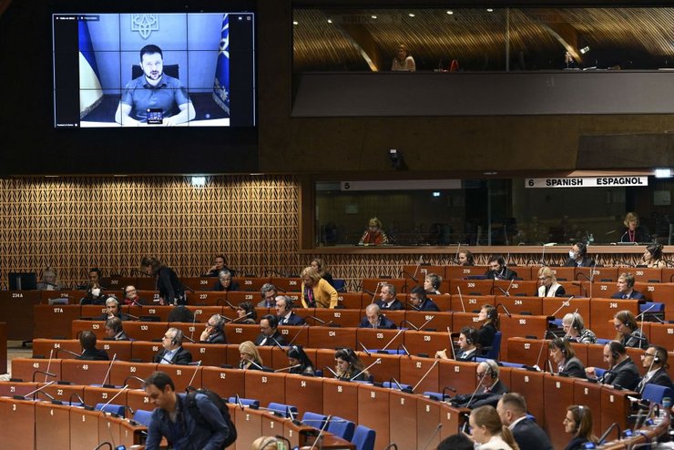 Владимир Зеленский, Зеленский Совет Европы, Зеленский Страсбург, Совет Европы, обращение Зеленского, выступление Зеленского, Зеленский ПАСЕ