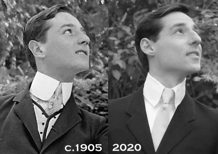 Чоловік помітив двійника на фото 1905 року, мандрівник у часі, знайшов двійника, вікторіанська епоха, стиль одягу