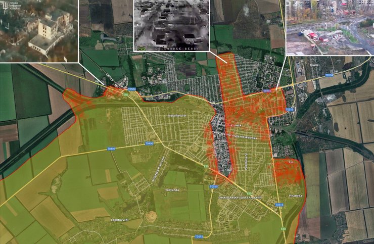 Карта оккупации Покровска от аналитика Bild Рёпке 4 ноября