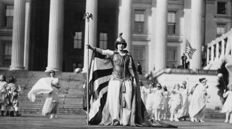 Колумбия, Америка, богиня, агитация, образ, талисман, леди Колумбия