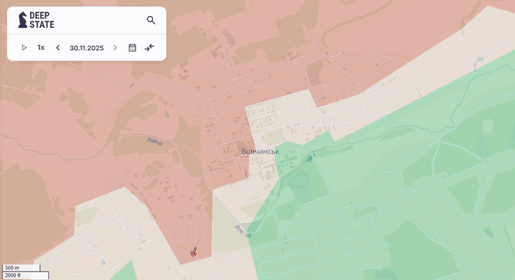 Вовчанськ карта