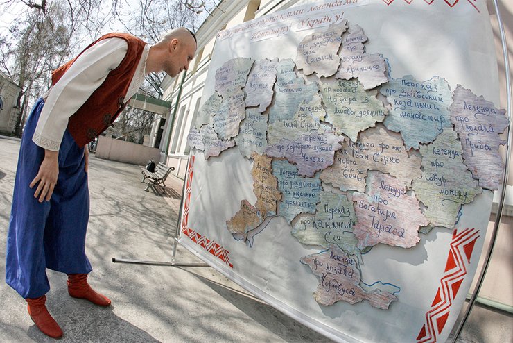 карта украины, казак, фото