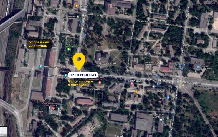 Місце збору в районі проспекту Перемоги