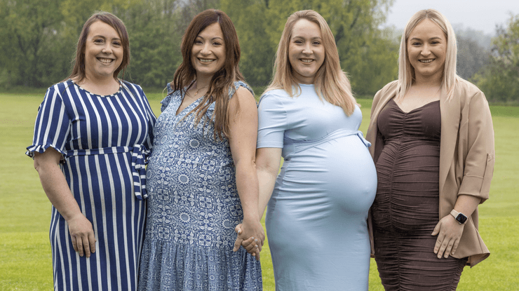 Беременные женщины, беременные девушки, сестры, семья, беременность,