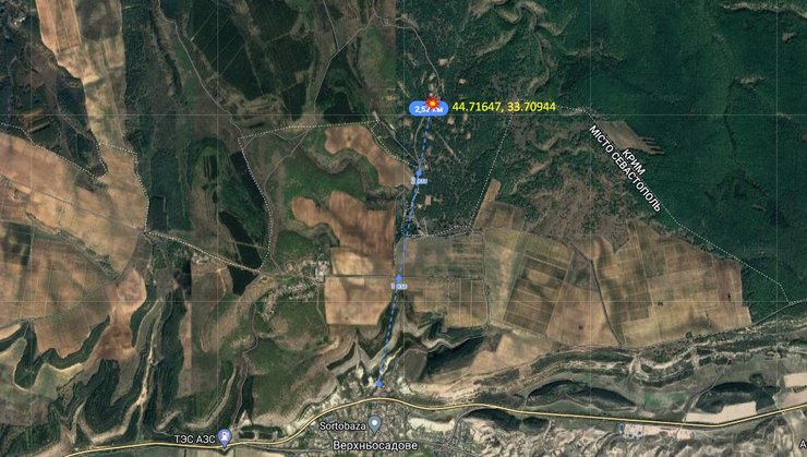 Какие координаты ЗКЦ ОК "ВМС" ВСУ в Крыму