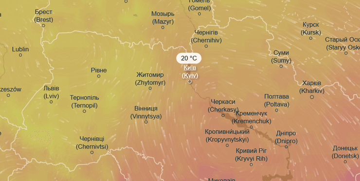 киев погода август