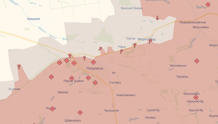 Ситуация в Покровске и Мирнограде