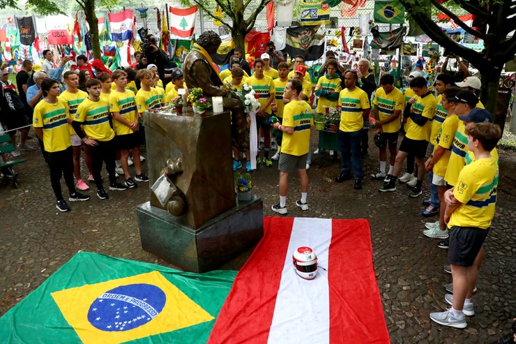 Памятник Айртону Сенне в Имоле